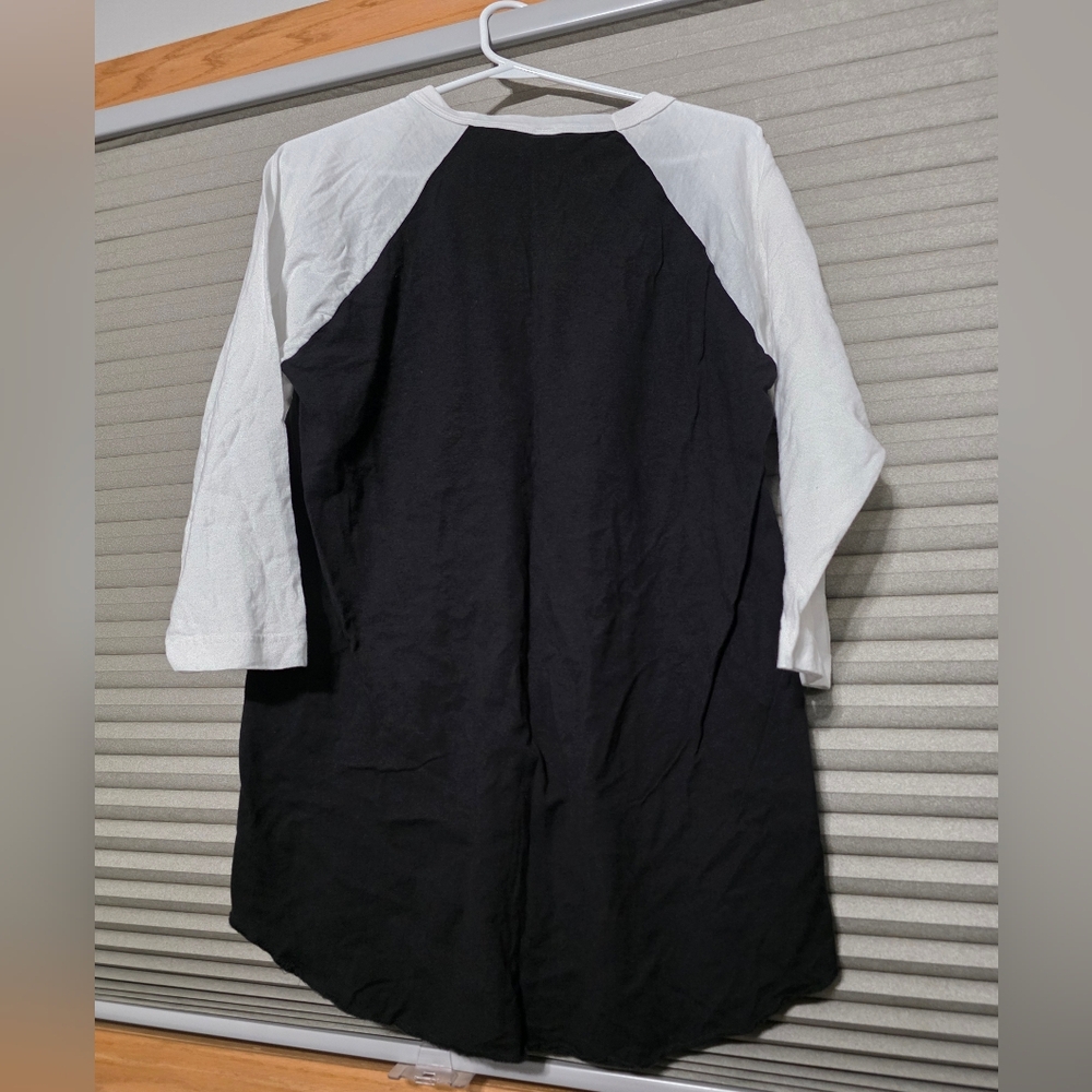 ELO Concert Black and White Graphic Raglan Shirt. Never Worn - Picture 2 of 2